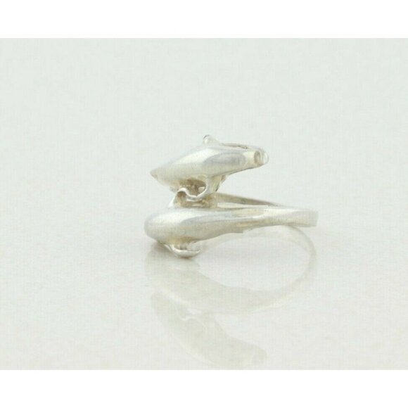 Sterling Silver Dolphin Ring size 6 1/2 - Picture 1 of 7